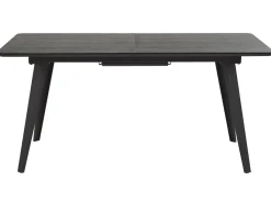 Esstisch Holzoptik Schwarz 160/200 X 90 Cm Ausziehbar Irvington