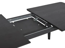 Esstisch Holzoptik Schwarz 160/200 X 90 Cm Ausziehbar Irvington