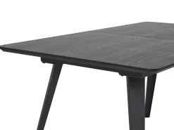 Esstisch Holzoptik Schwarz 160/200 X 90 Cm Ausziehbar Irvington