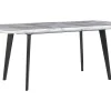 Esstisch Marmor Optik Weis / Schwarz 160 / 200 X 90 Cm Ausziehbar Mosby