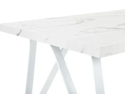 Esstisch Marmor Optik Weis 160 X 90 Cm Grieger