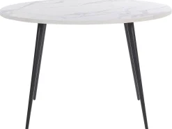 Esstisch Marmoroptik / Schwarz 120 Cm Odeon