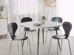Esstisch Marmoroptik / Schwarz 120 Cm Odeon