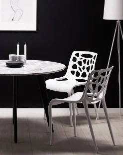 Esstisch Marmoroptik / Schwarz 110 Cm Mosby
