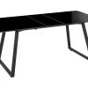 Esstisch Schwarz 150 / 180 X 90 Cm Ausziehbar Touran
