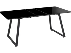 Esstisch Schwarz 150 / 180 X 90 Cm Ausziehbar Touran