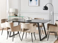 Esstisch Schwarz 150 / 180 X 90 Cm Ausziehbar Touran