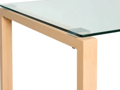Esstisch Sicherheitsglas / Heller Holzfarbton 130 X 80 Cm Tavira