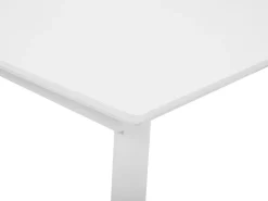 Esstisch Weis / Dunkler Holzfarbton Ausziehbar 160 / 200 X 90 Cm Kaluna