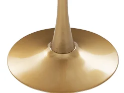 Esstisch Weis / Gold Marmor Optik 90 Cm Boca