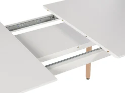 Esstisch Weis / Heller Holzfarbton 120/150 X 80 Ausziehbar Mirabel