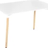 Esstisch Weis / Heller Holzfarbton 120 X 80 Cm Newfield