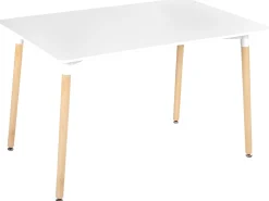 Esstisch Weis / Heller Holzfarbton 120 X 80 Cm Newfield