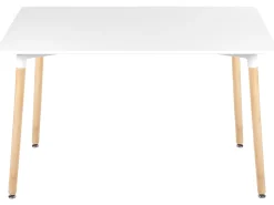 Esstisch Weis / Heller Holzfarbton 120 X 80 Cm Newfield