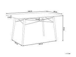 Esstisch Weis 140 X 80 Cm Biondi