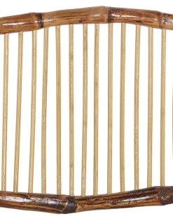 Esszimmerstuhl Bambusholz / Rattan Braun 4Er Set Klappbar Trentor