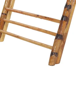 Esszimmerstuhl Bambusholz / Rattan Braun 4Er Set Klappbar Trentor