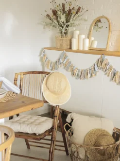 Esszimmerstuhl Bambusholz / Rattan Braun 4Er Set Klappbar Trentor