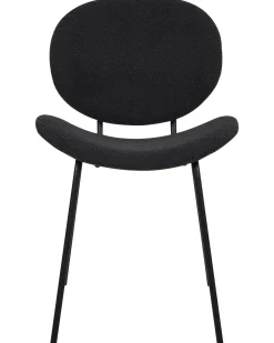 Esszimmerstuhl Boucle Schwarz 2Er Set Luana