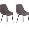 Esszimmerstuhl Dunkelbraun 2Er Set Maribel