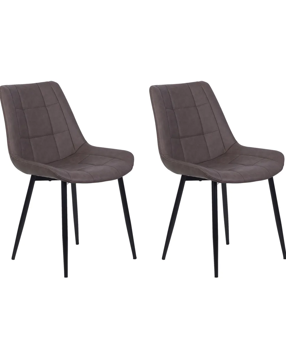 Esszimmerstuhl Dunkelbraun 2Er Set Melrose