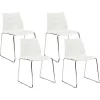 Esszimmerstuhl 4Er Set Weis Hartley