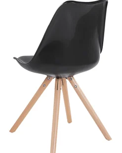 Esszimmerstuhl Glanzend Schwarz Dakota