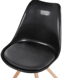 Esszimmerstuhl Glanzend Schwarz Dakota