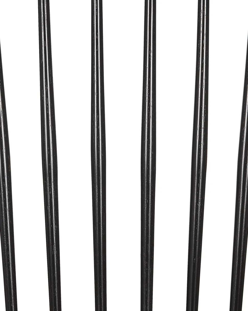 Esszimmerstuhl Gummibaumholz Schwarz 2Er Set Burges