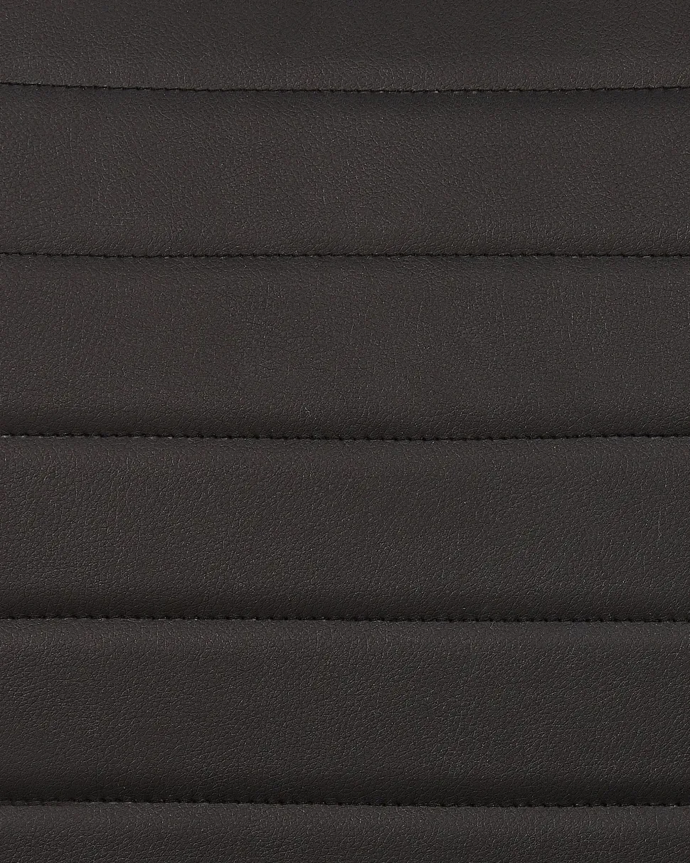 Esszimmerstuhl Kunstleder Schwarz 2Er Set Buford