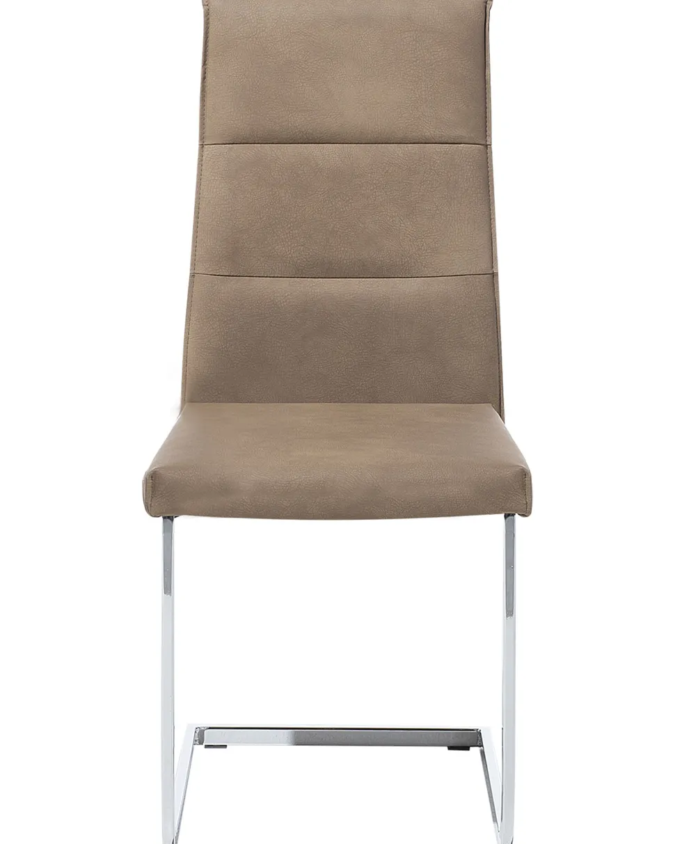 Esszimmerstuhl Kunstleder Sandbeige 2Er Set Rockford