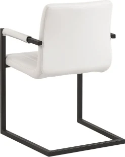 Esszimmerstuhl Kunstleder Cremeweis 2Er Set Brandol
