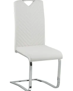 Esszimmerstuhl Kunstleder Cremeweis 2Er Set Picknes