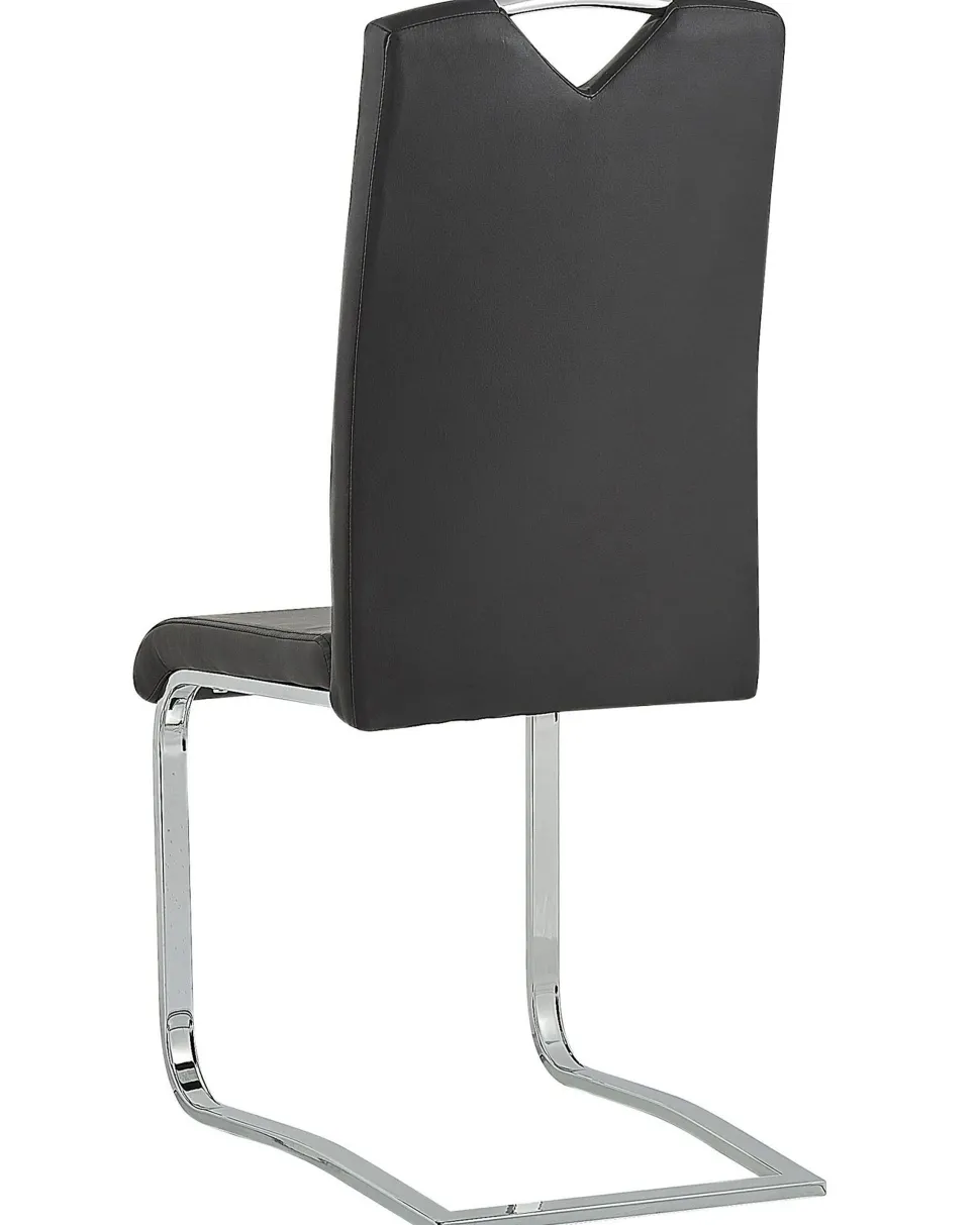 Esszimmerstuhl Kunstleder Schwarz 2Er Set Picknes