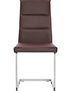 Esszimmerstuhl Kunstleder Dunkelbraun 2Er Set Rockford