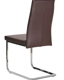 Esszimmerstuhl Kunstleder Dunkelbraun 2Er Set Rockford