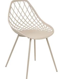 Esszimmerstuhl Kunststoff Beige 2Er Set Canton Ii