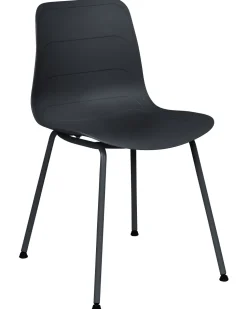 Esszimmerstuhl Kunststoff Schwarz 2Er Set Loomis