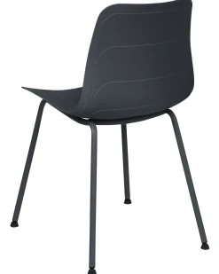 Esszimmerstuhl Kunststoff Schwarz 2Er Set Loomis