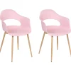 Esszimmerstuhl Kunststoff Rosa 2Er Set Utica