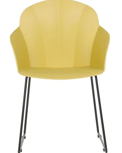 Esszimmerstuhl Kunststoff Gelb 2Er Set Sylva
