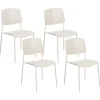 Esszimmerstuhl Kunststoff Beige 4Er Set Astoria