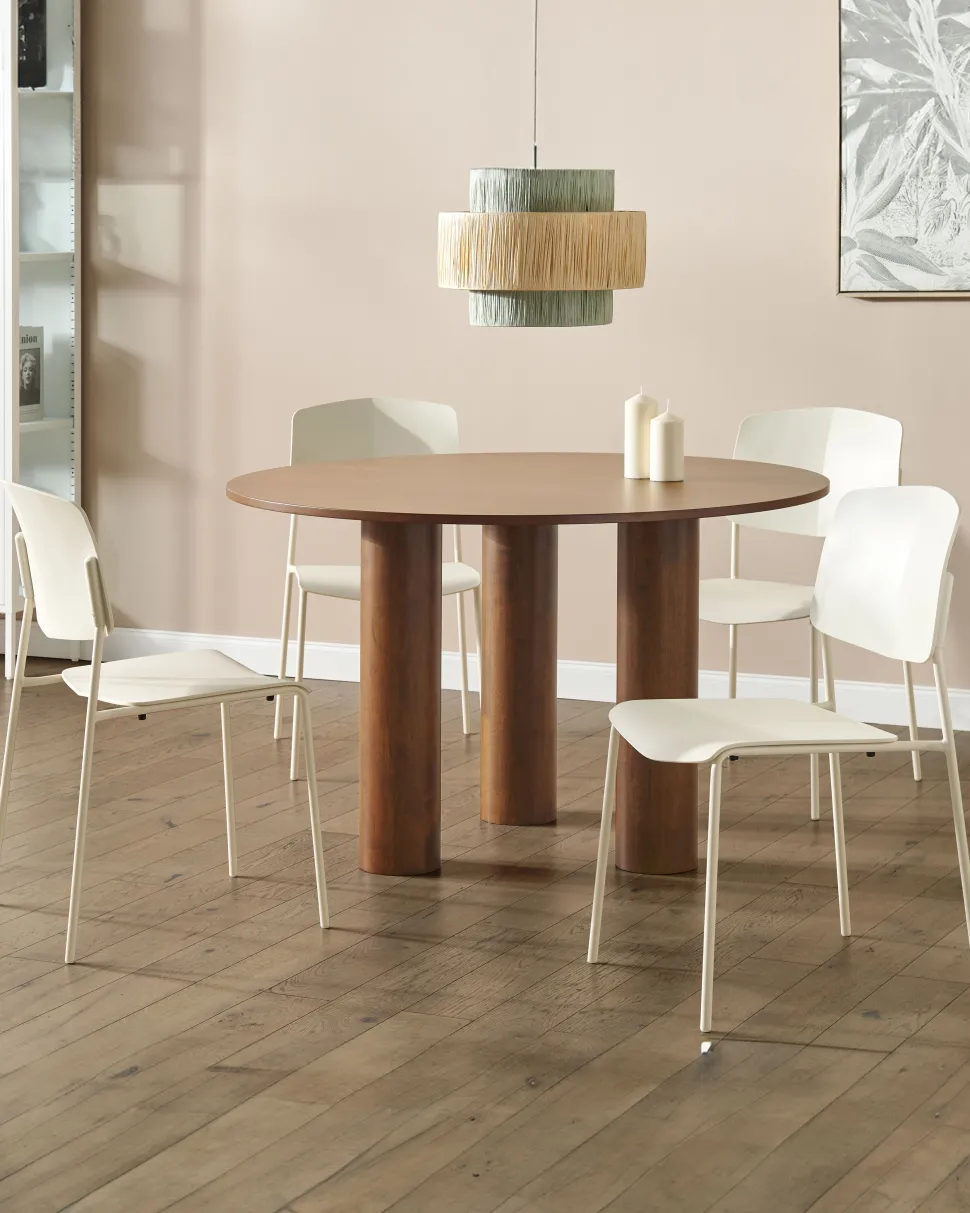 Esszimmerstuhl Kunststoff Beige 4Er Set Astoria