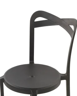 Esszimmerstuhl Kunststoff Schwarz 4Er Set Camogli