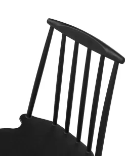 Esszimmerstuhl Kunststoff Schwarz 2Er Set Ventnor