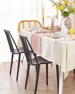 Esszimmerstuhl Kunststoff Schwarz 2Er Set Ventnor