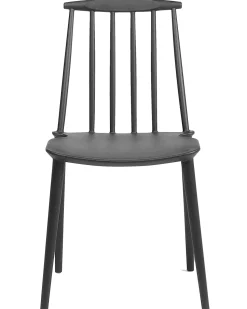 Esszimmerstuhl Kunststoff Schwarz 2Er Set Ventnor