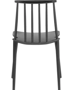 Esszimmerstuhl Kunststoff Schwarz 2Er Set Ventnor