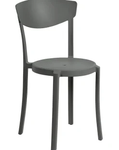 Esszimmerstuhl Kunststoff Dunkelgrau 8Er Set Vieste