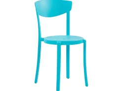 Esszimmerstuhl Kunststoff Blau 4Er Set Vieste